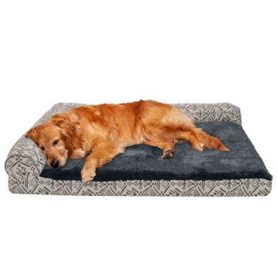 FurHaven Southwest Kilim Orthopedic Deluxe L-Chaise Dog Bed