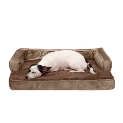 Image showing  Plush and Velvet Memory Top Comfy Couch Dog Bed