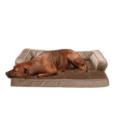 Image showing 1 th FurHaven Plush and Velvet Memory Top Comfy Couch Dog Bed
