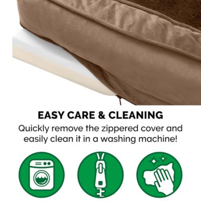 Image showing 6 th FurHaven Plush and Velvet Memory Top Comfy Couch Dog Bed