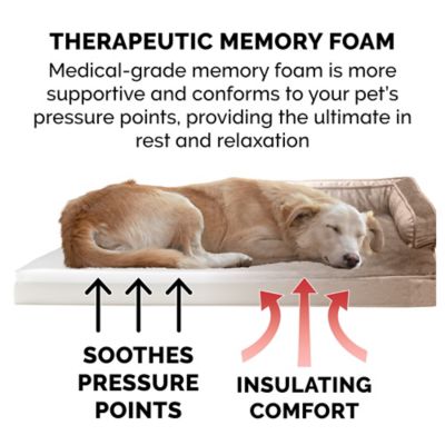 Image showing  Plush and Velvet Memory Top Comfy Couch Dog Bed