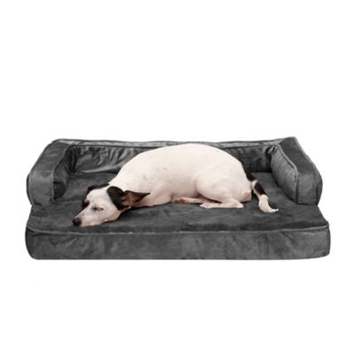 Image showing  Plush and Velvet Memory Top Comfy Couch Dog Bed