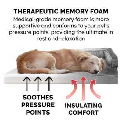 Image showing  Plush and Velvet Memory Top Comfy Couch Dog Bed