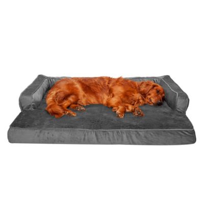 Image showing  Plush and Velvet Memory Top Comfy Couch Dog Bed