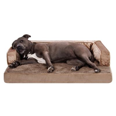 Image showing  Plush and Velvet Orthopedic Comfy Couch Pet Bed