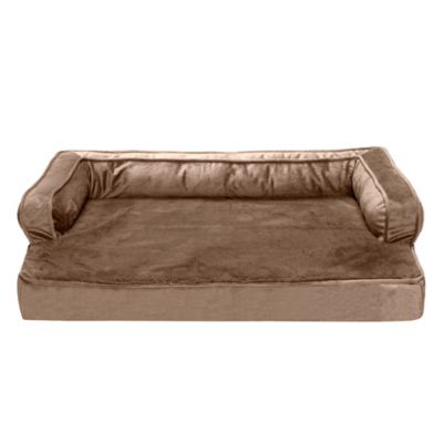 Image showing  Plush and Velvet Orthopedic Comfy Couch Pet Bed