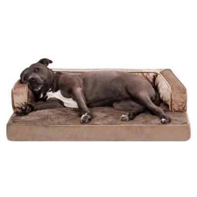 FurHaven Plush and Velvet Orthopedic Comfy Couch Pet Bed
