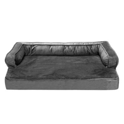 Image showing  Plush and Velvet Orthopedic Comfy Couch Pet Bed