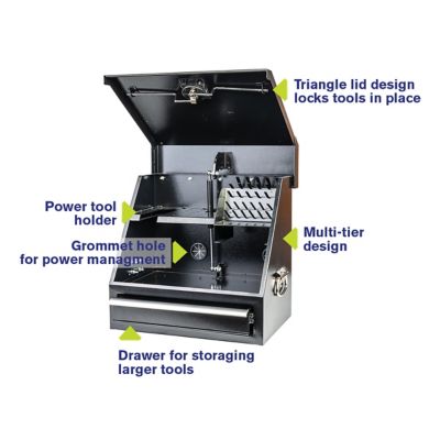 Image showing  18 in. x 12 in. 1-Drawer Tool Storage Shop Box
