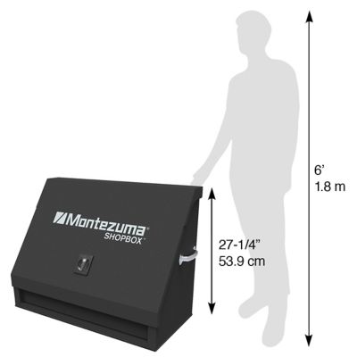 Image showing 6 th Montezuma 36 in. x 17 in. Steel Tool Storage Shop Box