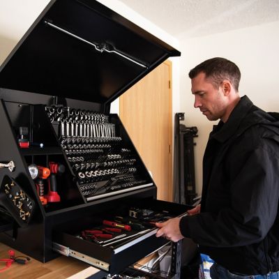 Image showing 9 th Montezuma 36 in. x 17 in. Steel Tool Storage Shop Box