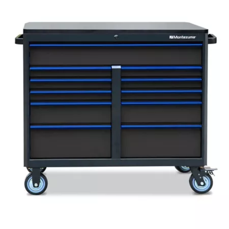 Montezuma 46 in x 24 in 11-Drawer Tool Storage Cabinet Rolling Tool Cabinets