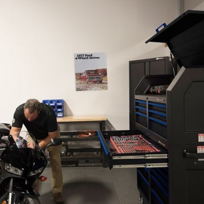 Image showing 6 th Montezuma 46 in. x 24 in. 11-Drawer Tool Storage Cabinet