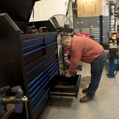 Image showing 7 th Montezuma 56 in. x 24 in. 11-Drawer Tool Storage Cabinet