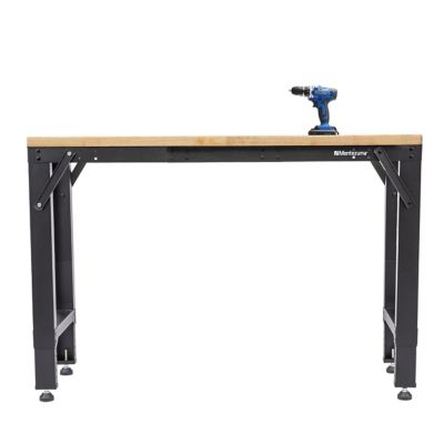 Image showing 5 th Montezuma Adjustable Steel Frame Work Table, MSF4829B