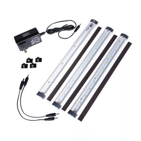 Montezuma Three-Bar LED Workspace Lighting Kit MLA-3 LED Light Bulbs