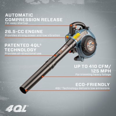 Image showing  125 MPH/410 CFM 26.5cc Gas Handheld Leaf Blower