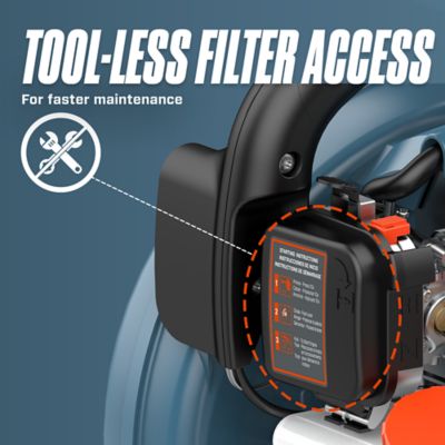 Image showing 10 th Senix 125 MPH/410 CFM 26.5cc Gas Handheld Leaf Blower