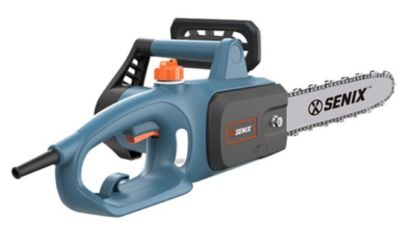 Senix 10 Amp Electric Corded Chainsaw, 14-Inch Bar and Chain, CSE10-L