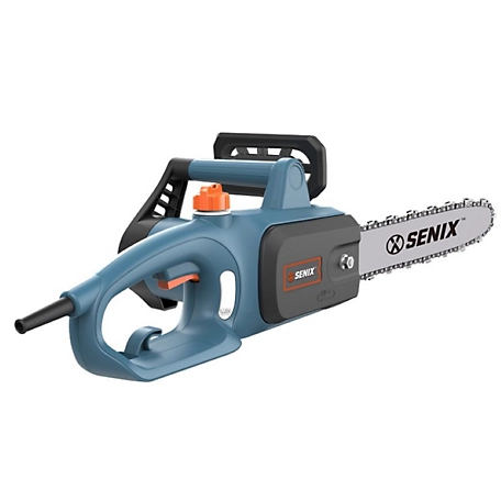 Senix 10 Amp Electric Corded Chainsaw, 14-Inch Bar and Chain, CSE10-L
