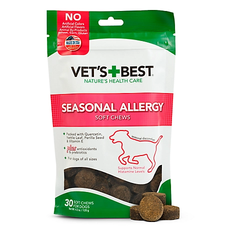 Vet's Best Seasonal Allergy Soft Chews for Dogs, 30 ct.