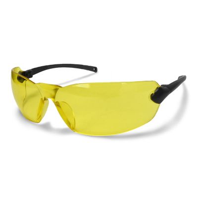 Snap On Safety Glasses w/ Hearing Protection Ear Plugs Amber Yellow Construction 