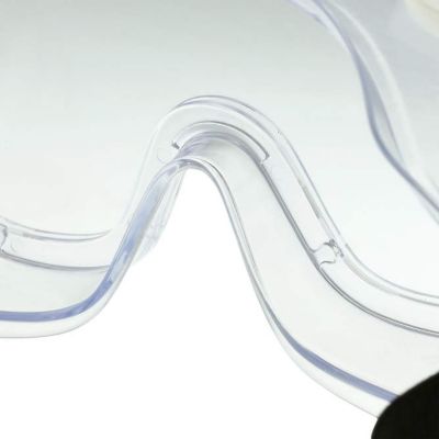 Image showing  Chemical Splash Goggles, Black Frame, Anti-Fog Clear Lens, 3-Pack