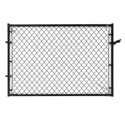 Fit-Right 4 ft. x 26 to 72 in. Adjustable Gate Kit, Black