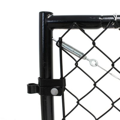 Image showing 7 th Fit-Right 4 ft. x 26 to 72 in. Adjustable Gate Kit, Black