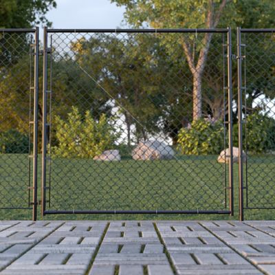 Image showing  6 ft. x 26 in. to 72 in. Adjustable Walk Gate Kit, Black
