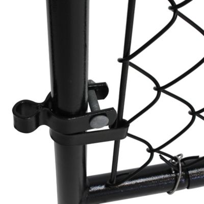 Image showing 8 th Fit-Right 6 ft. x 26 in. to 72 in. Adjustable Walk Gate Kit, Black