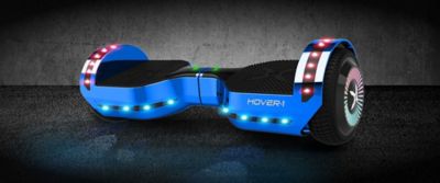 Image showing  Chrome Electric Hoverboard, Blue