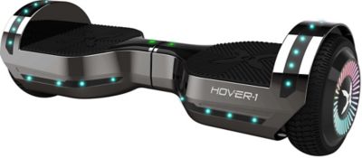 Image showing  Chrome Electric Hoverboard, Black