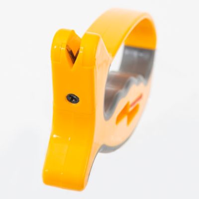 Image showing  JIFF V-Sharp Knife and Scissors Sharpener, Soft Grip Rubber Handle