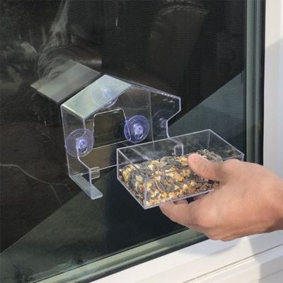 Image showing 5 th Perky-Pet 1/2 lb. Window-Mount Bird Feeder