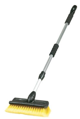 AutoSpa 10 in. Bi-Level Wash Brush with Flow-Thru Pole Extends to 68 in. with Slide Water Control