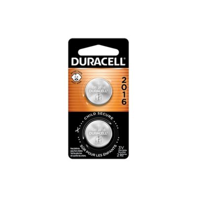 Duracell 3V 2016 Lithium Coin Batteries, 2-Pack