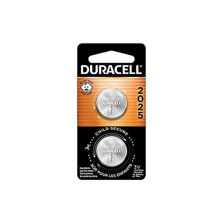Duracell 2025 3V Lithium Coin Batteries, 2-Pack