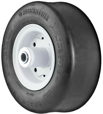 RubberMaster 9x350-4 4P Smooth Mower Tire (Tire Only) - Lifetime Warranty, 450041