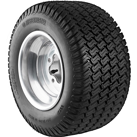 RubberMaster 20x10.00-10 4P S-Turf Tire (Tire Only) - Lifetime Warranty, 450374