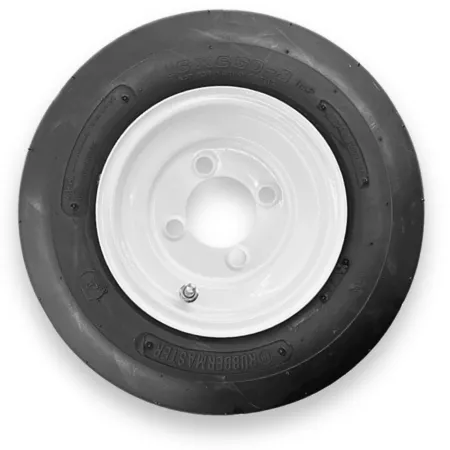 RubberMaster 16x6.50-8 4 ply tire and 4 over 4 stamped wheel Lawn & Garden Wheels