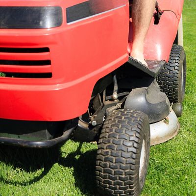 Image showing  16x6.50-8 4 Ply Turf Tire and 5 on 4.5 Stamped Wheel Assembly