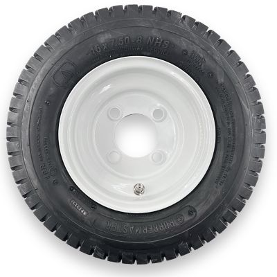 RubberMaster 16x7.50-8 4 Ply Turf Tire and 4 on 4 Stamped Wheel Assembly