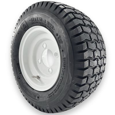 Image showing  16x7.50-8 4 Ply Turf Tire and 4 on 4 Stamped Wheel Assembly