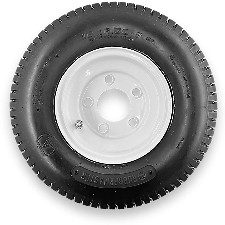 RubberMaster 18x6.5-8 4P Turf 8x5.375 5 on 4.5 TR416S Tire and Wheel Assembly