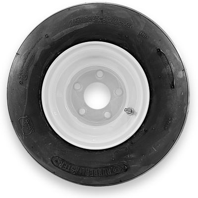 RubberMaster 18x8.50-8 4 Ply Rib Tire and 5 on 4.5 Stamped Wheel Assembly