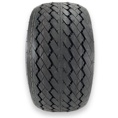 Image showing  18x8.50-8 4 Ply Sawtooth Tire and 4 on 4 Stamped Wheel Assembly