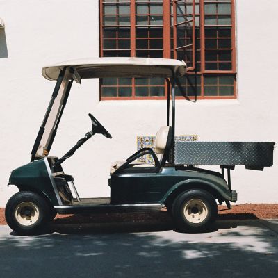 Image showing  18x8.50-8 4 Ply Sawtooth Tire and 4 on 4 Stamped Wheel Assembly