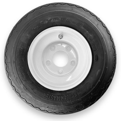 RubberMaster 18x8.50-8 4 Ply Sawtooth Tire and 5 on 4.5 Stamped Wheel Assembly