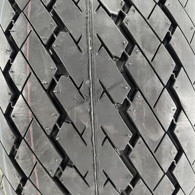 Image showing  18x8.50-8 4 Ply Sawtooth Tire and 5 on 4.5 Stamped Wheel Assembly